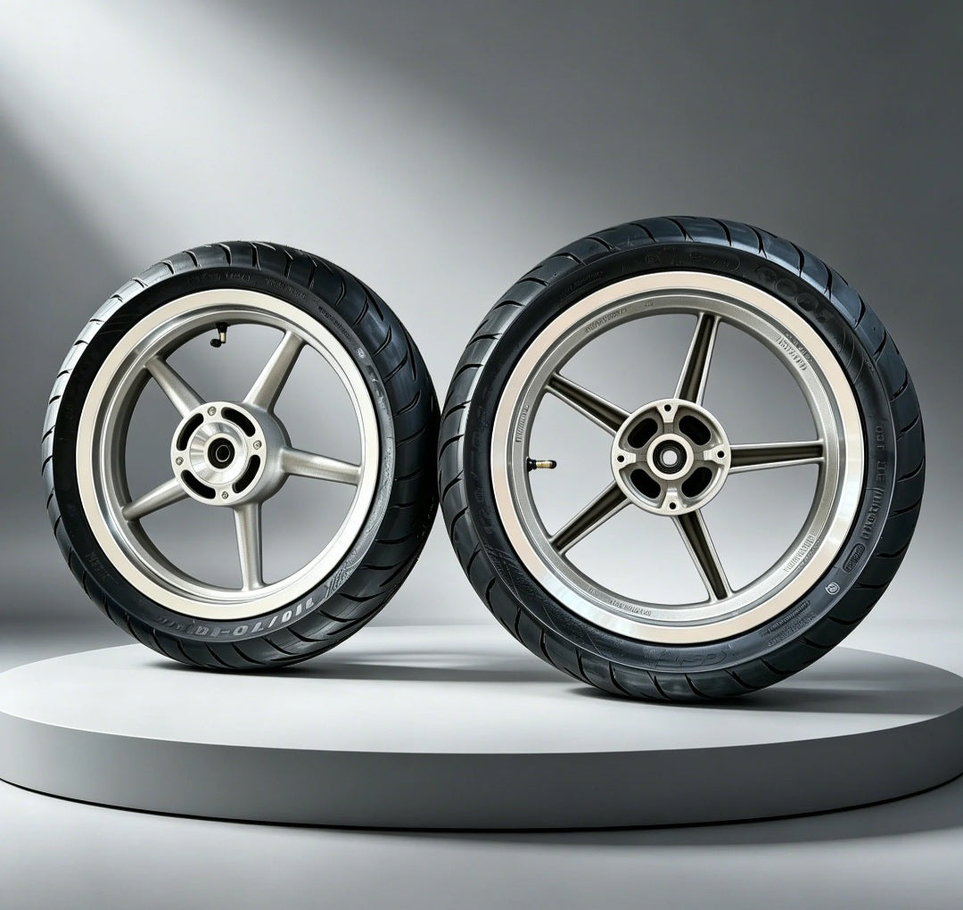 14" Supermoto Wheel + Tire Kit