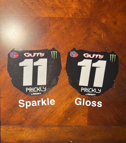 Predesigned E-Bike Rear Fender Decal